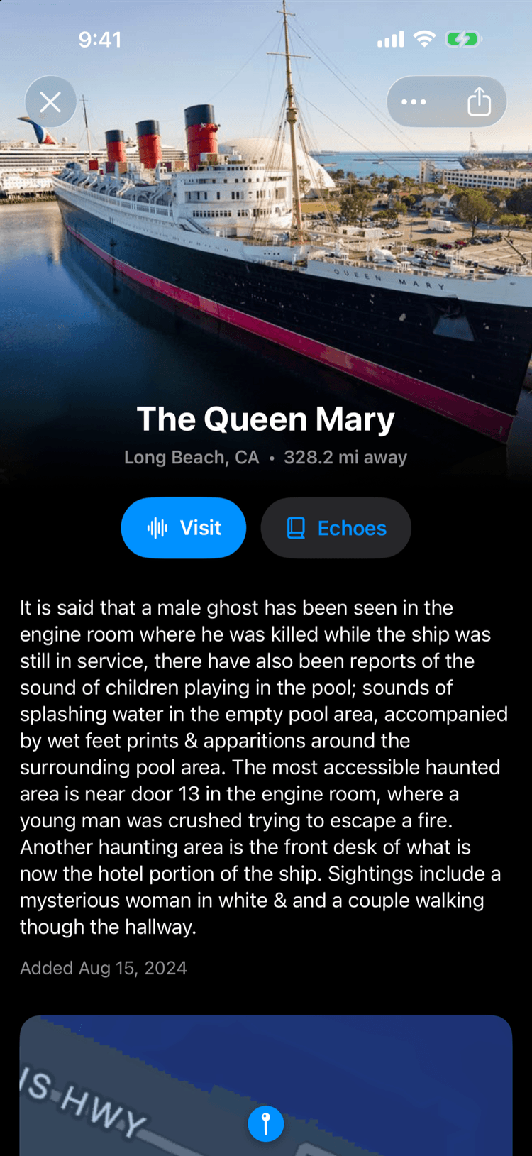Read the story behind each haunt