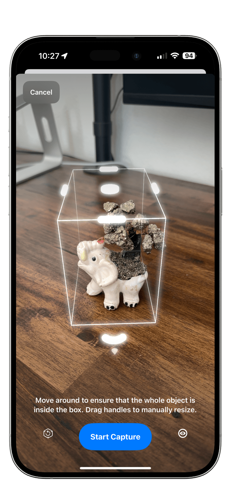 Scan items using object capture